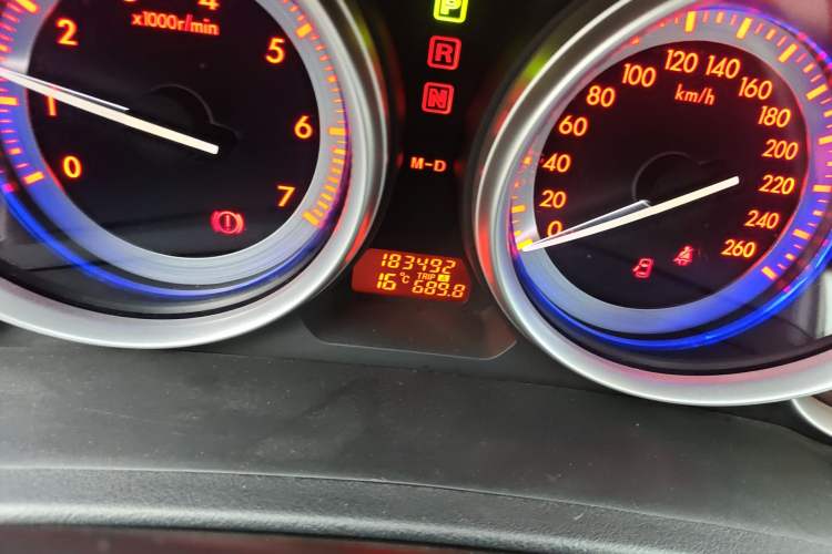 Used Mazda 6 2009 2.5L Automatic Prestige Edition Odometer Close Up