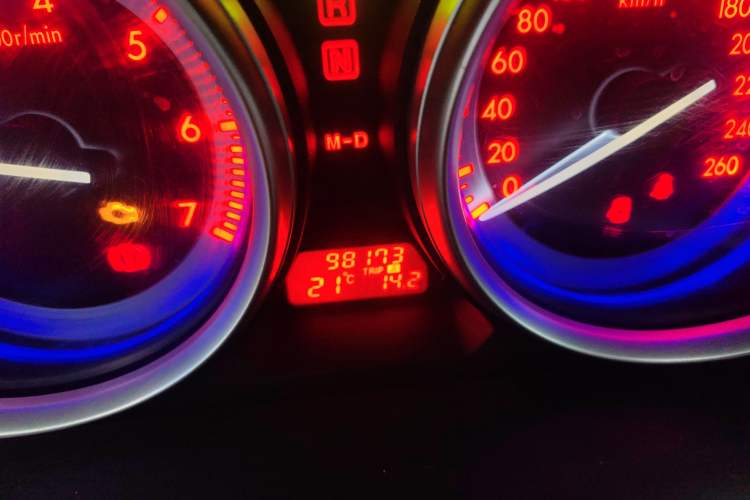 Used Mazda 6 2009 2.5L Automatic Prestige Edition Odometer Close Up