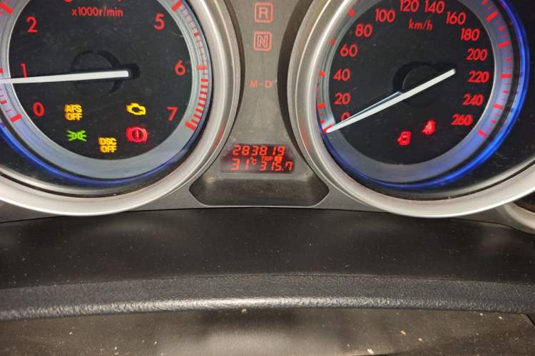 Used Mazda 6 2009 2.5L Automatic Supreme Edition Odometer Close Up