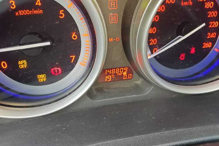 Used Mazda 6 2009 2.5L Automatic Supreme Edition Odometer Close Up