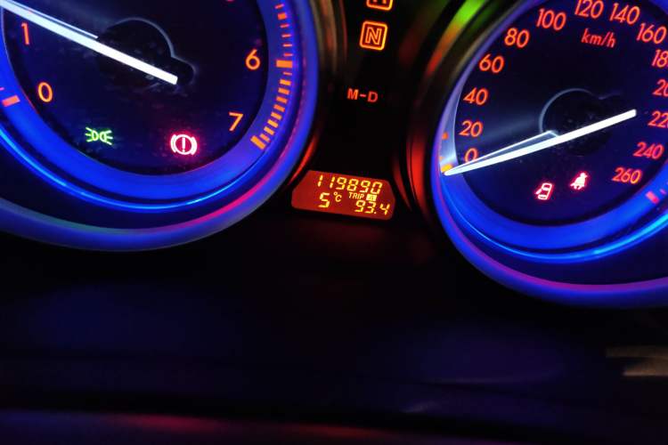 Used Mazda 6 2009 2.5L Automatic Supreme Edition Odometer Close Up