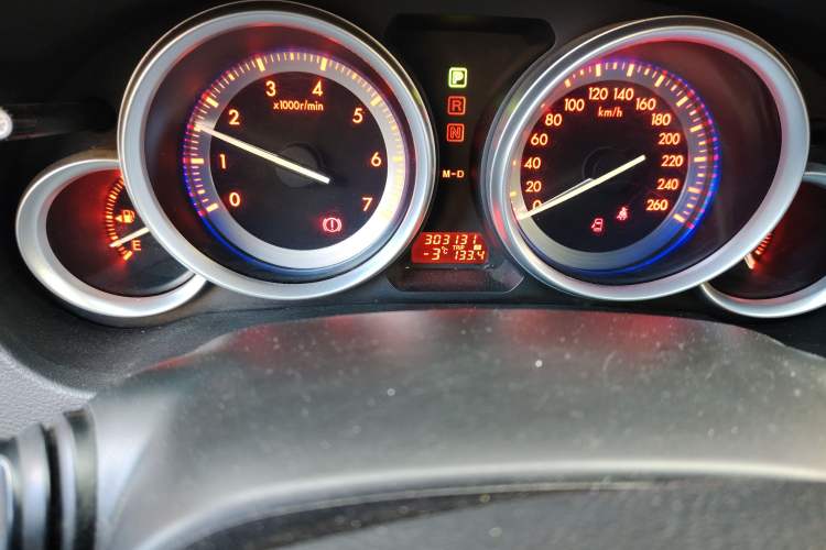 Used Mazda 6 2009 2.5L Automatic Prestige Edition Odometer Close Up