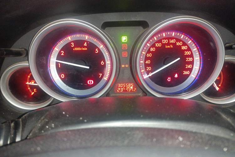 Used Mazda 6 2009 2.5L Automatic Prestige Edition Odometer Close Up