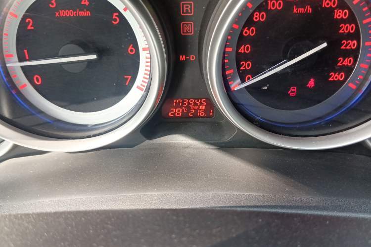 Used Mazda 6 2009 2.5L Automatic Prestige Edition Odometer Close Up