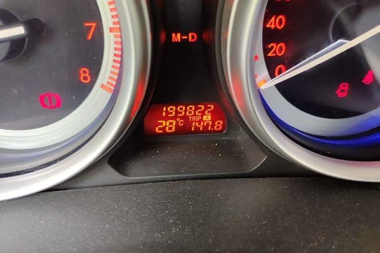 Used Mazda 6 2010 2.0L Automatic Luxury Edition Odometer Close Up