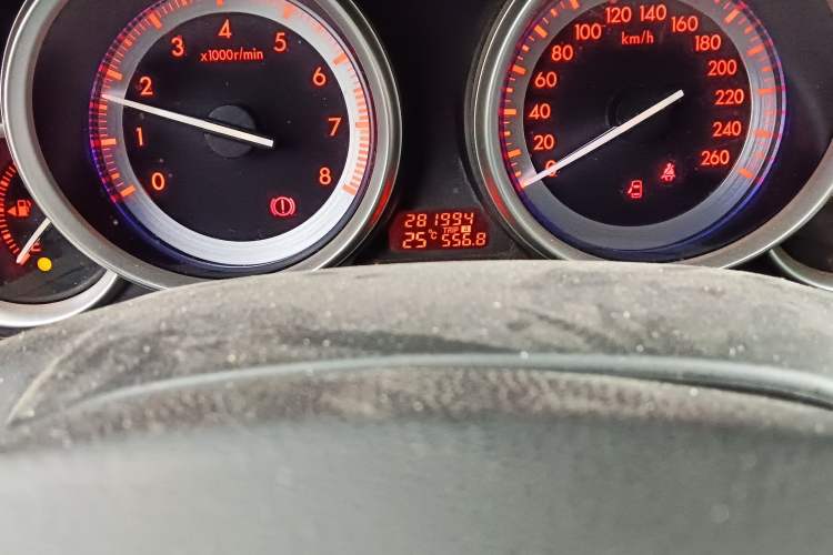 Used Mazda 6 2010 2.0L Manual Transmission Odometer Close Up