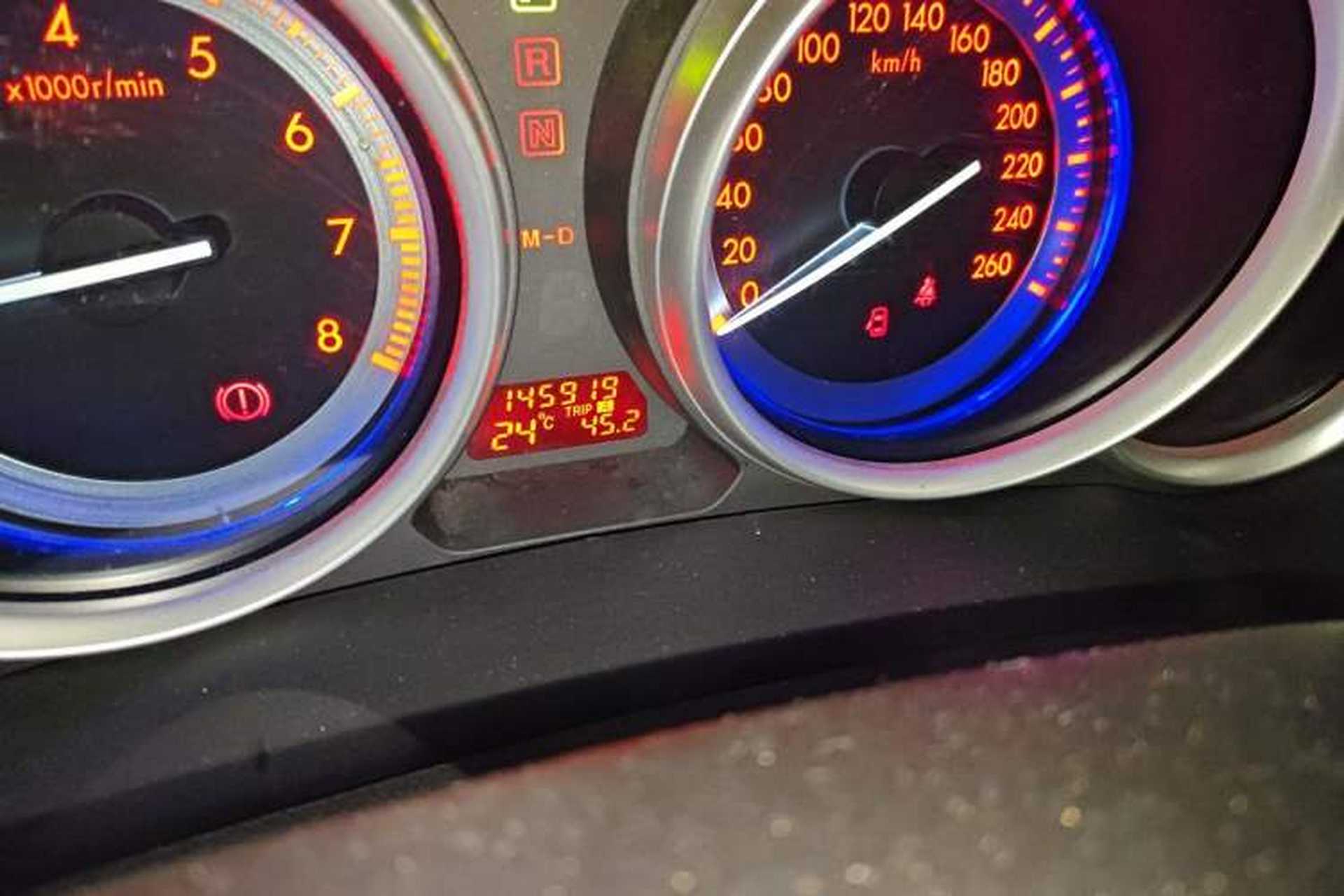 Used Mazda 6 2010 Coupe 2.0L Automatic Luxury Edition Odometer Close Up
