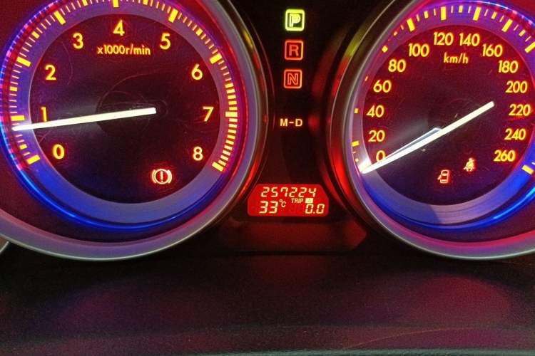 Used Mazda 6 2010 2.0L Automatic Luxury Edition Odometer Close Up