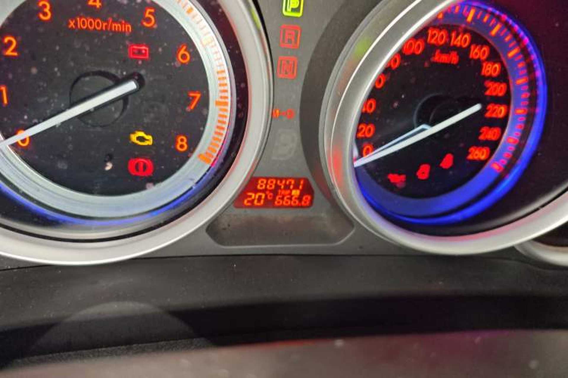 Used Mazda 6 2011 2.0L Automatic Elite Edition Odometer Close Up