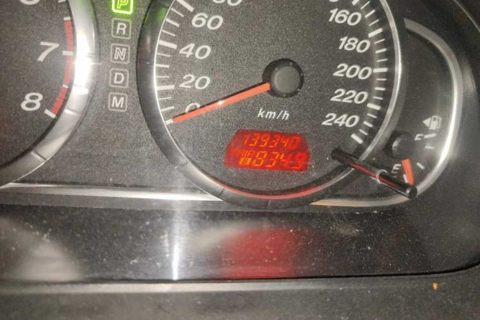 Used Mazda 6 2011 2.0L Automatic Fashion Edition Odometer Close Up