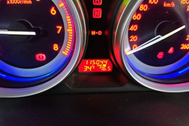 Used Mazda 6 2011 2.0L Automatic Elite Edition Odometer Close Up