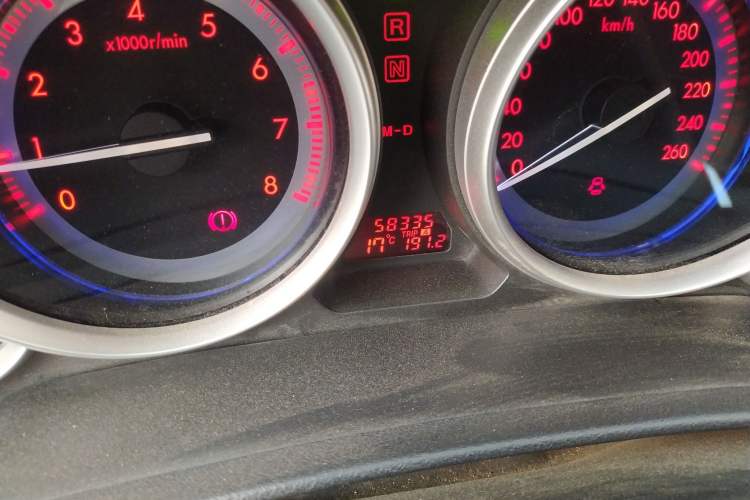 Used Mazda 6 2012 Coupe 2.0L Automatic Elite Edition Odometer Close Up