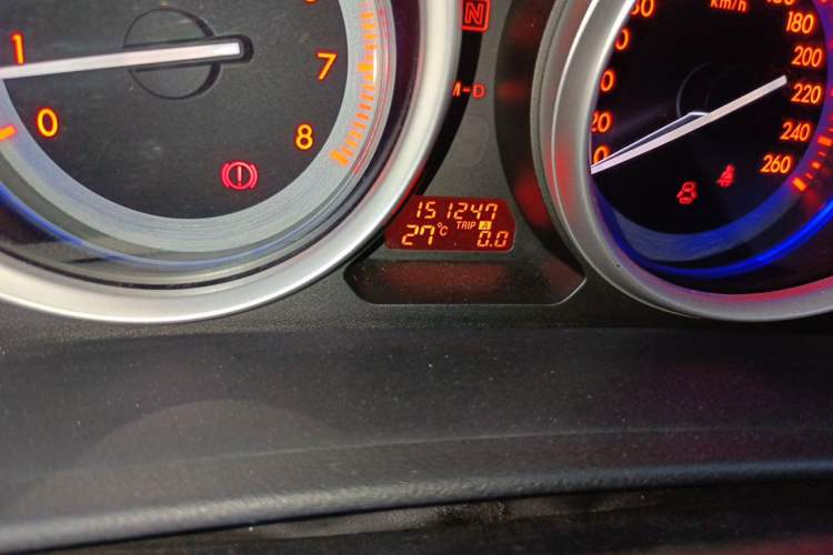 Used Mazda 6 2012 2.0L Automatic Elite Edition Odometer Close Up