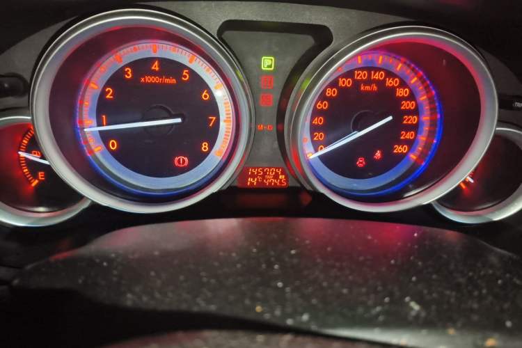 Used Mazda 6 2012 2.0L Automatic Elite Edition Odometer Close Up