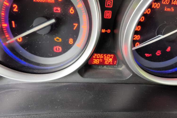 Used Mazda 6 2012 2.0L Automatic Elite Edition Odometer Close Up