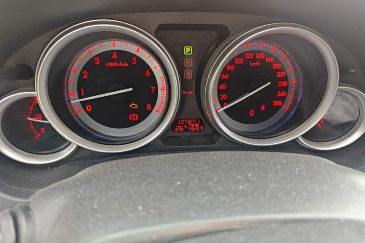 Used Mazda 6 2012 Coupe 2.0L Automatic Elite Edition Odometer Close Up