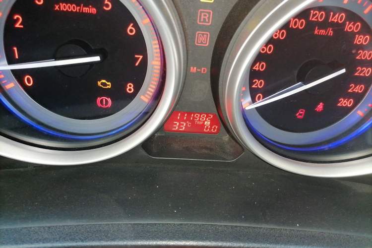 Used Mazda 6 2012 2.0L Automatic Ultra-Luxury Version Odometer Close Up