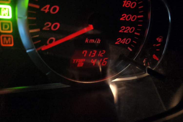 Used Mazda 6 2012 2.0L Automatic Fashion Edition Odometer Close Up