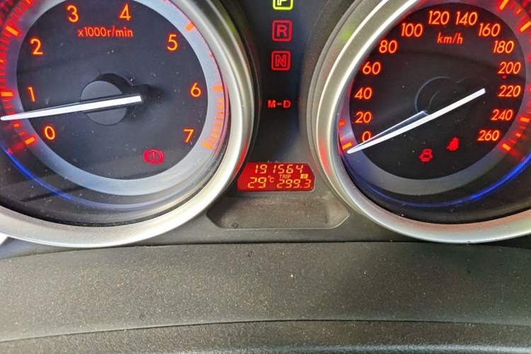 Used Mazda 6 2012 Coupe 2.5L Automatic Supreme Edition Odometer Close Up
