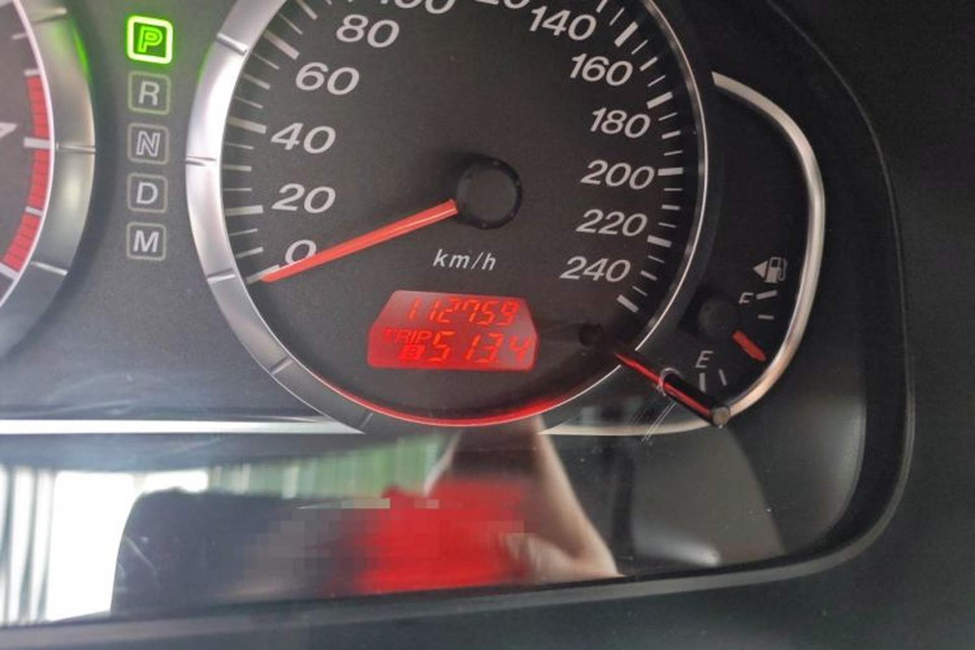 Used Mazda 6 2012 2.0L Automatic Fashion Edition Odometer Close Up