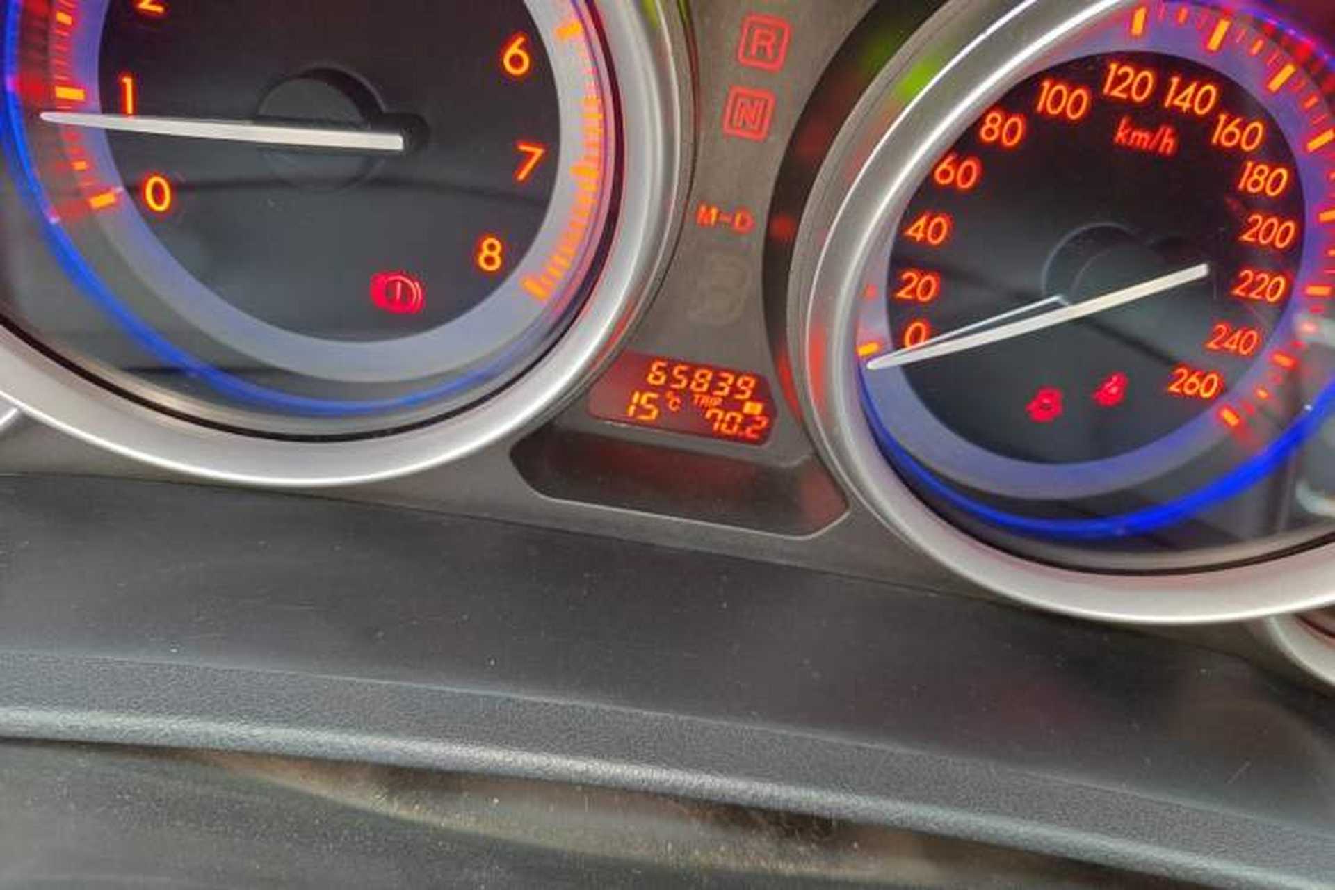 Used Mazda 6 2012 2.0L Automatic Elite Edition Odometer Close Up