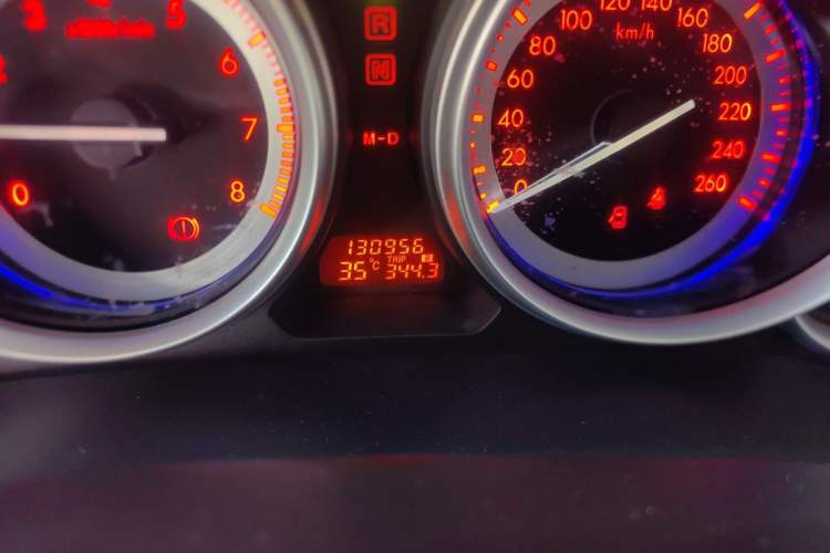 Used Mazda 6 2012 2.0L Automatic Luxury Edition Odometer Close Up