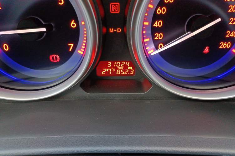 Used Mazda 6 2012 2.5L Automatic Supreme Edition Odometer Close Up
