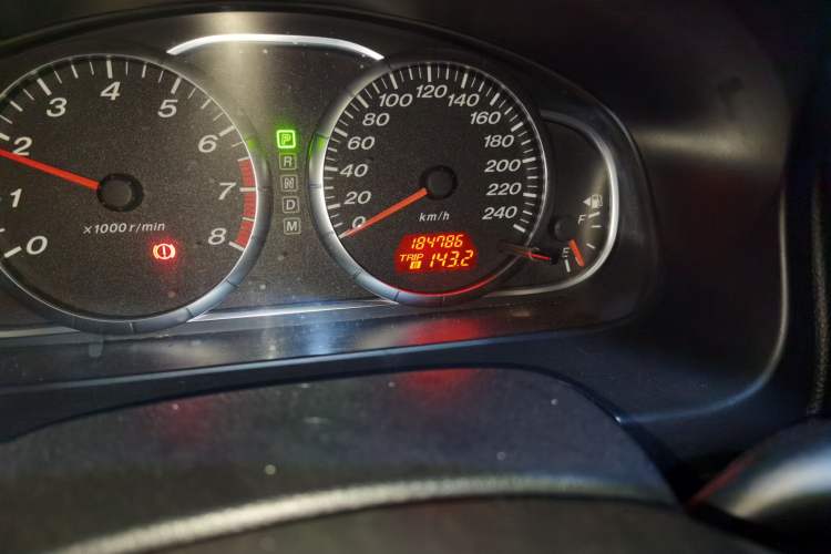 Used Mazda 6 2012 2.0L Automatic Fashion Edition Odometer Close Up