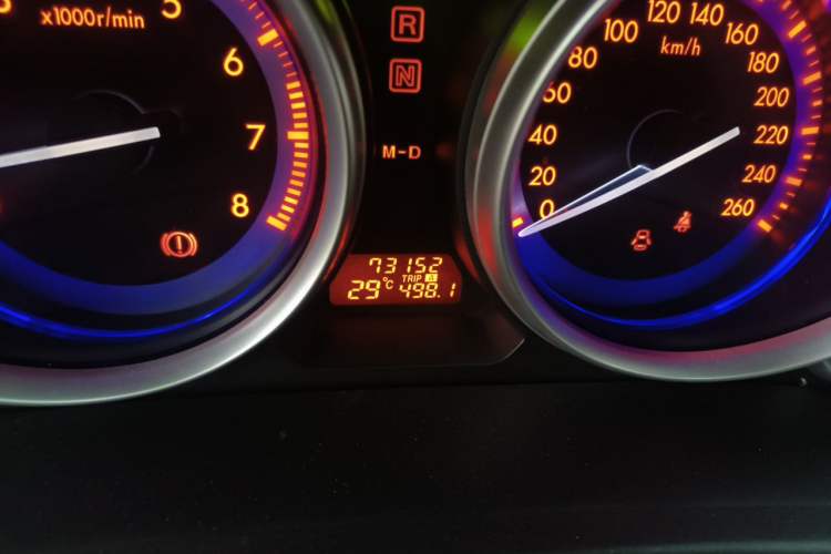 Used Mazda 6 2012 2.0L Automatic Elite Edition Odometer Close Up