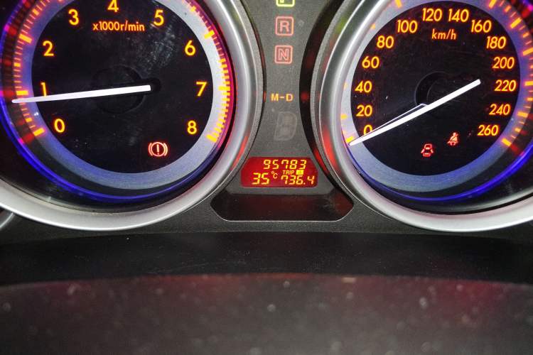 Used Mazda 6 2012 Coupe 2.0L Automatic Elite Edition Odometer Close Up