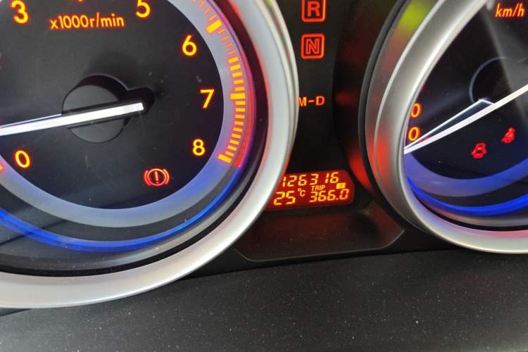 Used Mazda 6 2012 2.0L Automatic Elite Edition Odometer Close Up