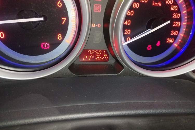 Used Mazda 6 2012 2.0L Automatic Elite Edition Odometer Close Up