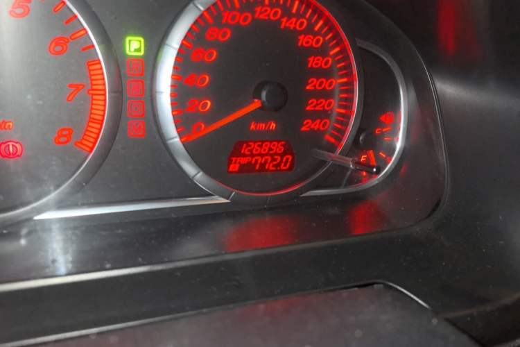 Used Mazda 6 2013 2.0L Automatic Ultra-Luxury Model Odometer Close Up