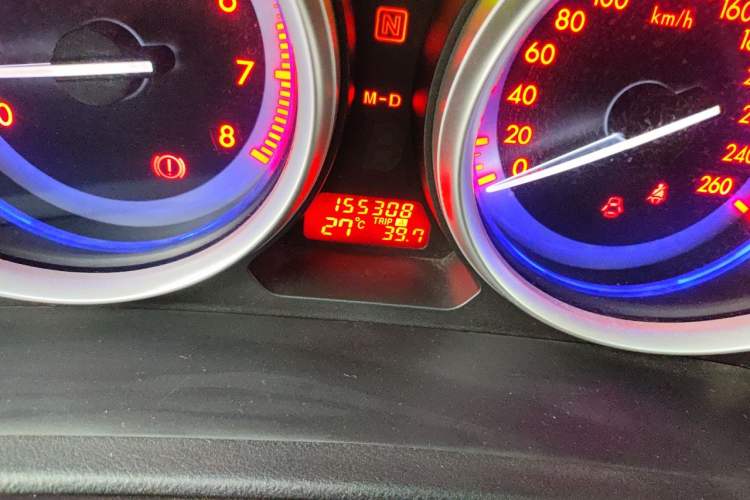 Used Mazda 6 2015 2.0L Automatic Elite Edition Odometer Close Up