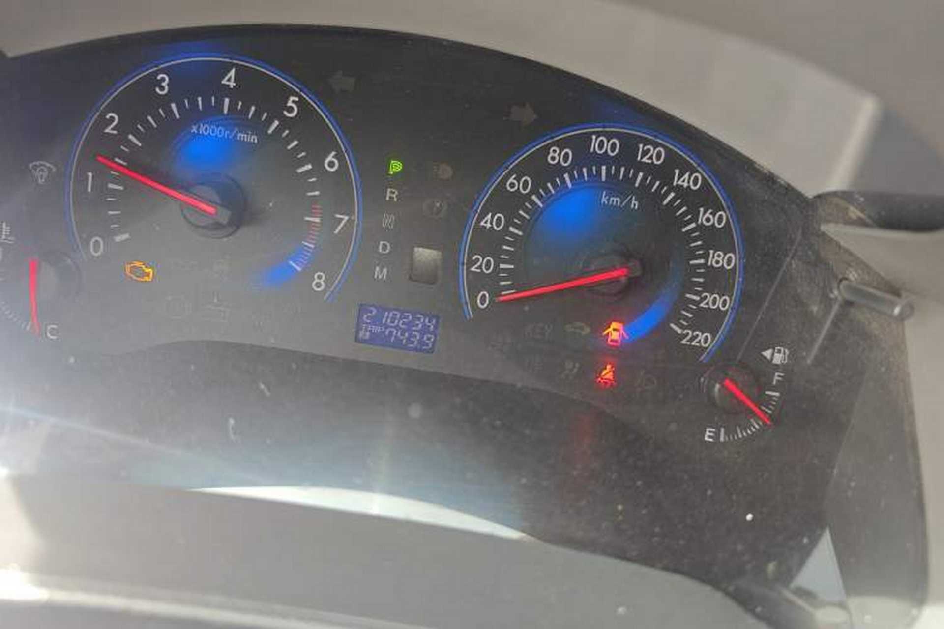 Used Mazda 8 2011 2.3L Deluxe Edition Odometer Close Up