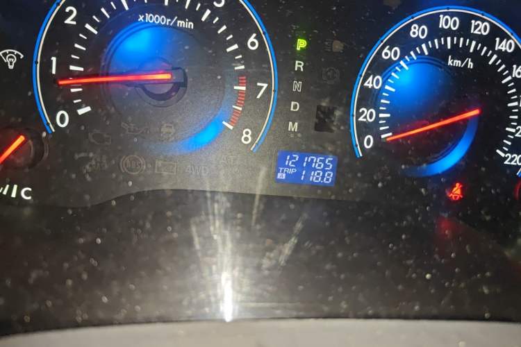 Used Mazda 8 2011 2.3L Elite Edition Odometer Close Up