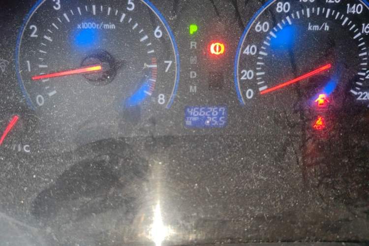 Used Mazda 8 2011 2.3L Deluxe Edition Odometer Close Up