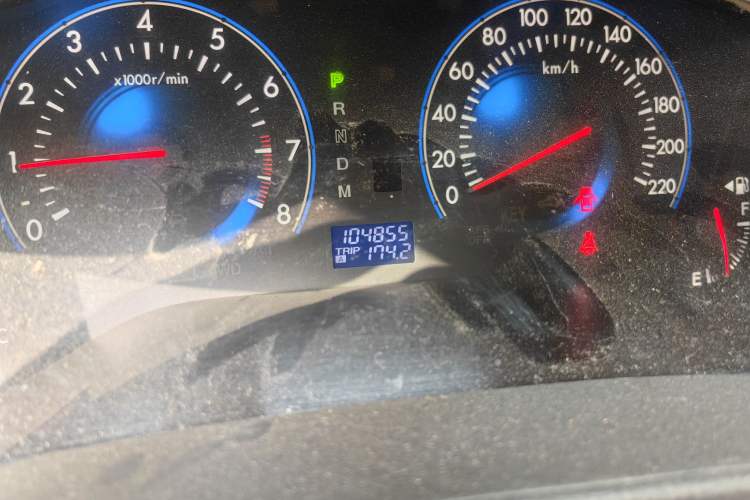 Used Mazda 8 2011 2.3L Ultimate Edition Odometer Close Up