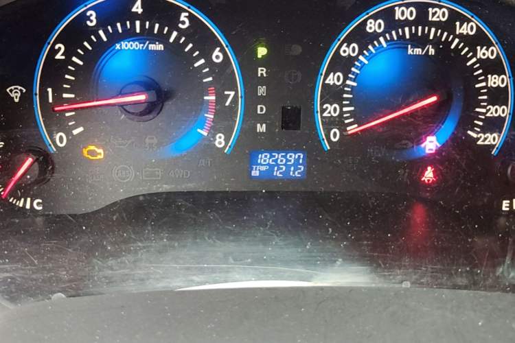 Used Mazda 8 2011 2.3L Deluxe Edition Odometer Close Up