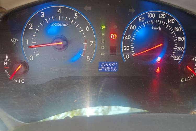 Used Mazda 8 2011 2.3L Deluxe Edition Odometer Close Up