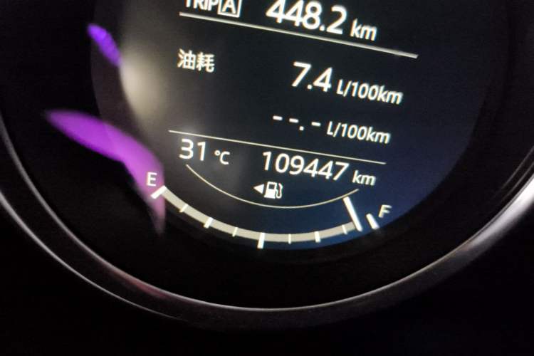 Used Mazda MX-5 2018 2.0L RF Platinum Steel Gray Odometer Close Up