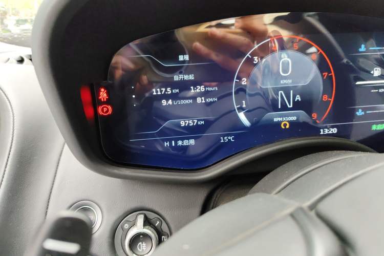 Used McLaren GT 2019 4.0T Standard Edition Odometer Close Up