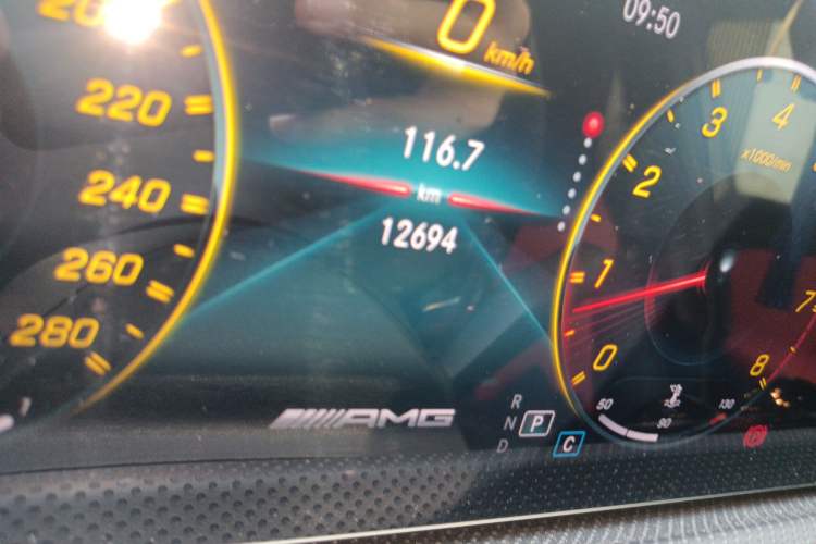 Used Mercedes-Benz A AMG 2020 Facelifted AMG A 35 4MATIC Odometer Close Up