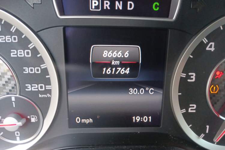 Used Mercedes-Benz A AMG 2014 AMG A 45 4MATIC Odometer Close Up