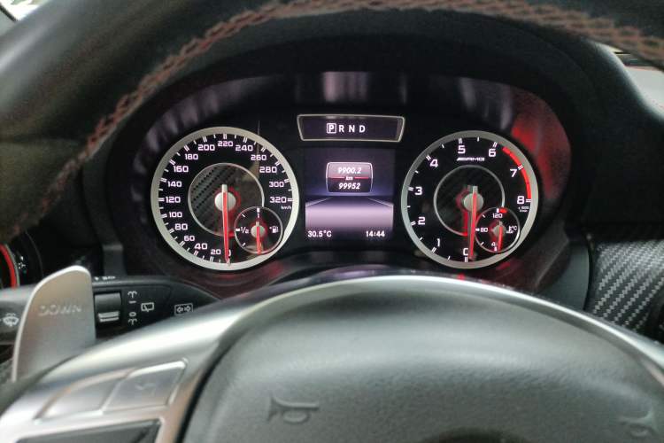 Used Mercedes-Benz A AMG 2014 AMG A 45 4MATIC Odometer Close Up