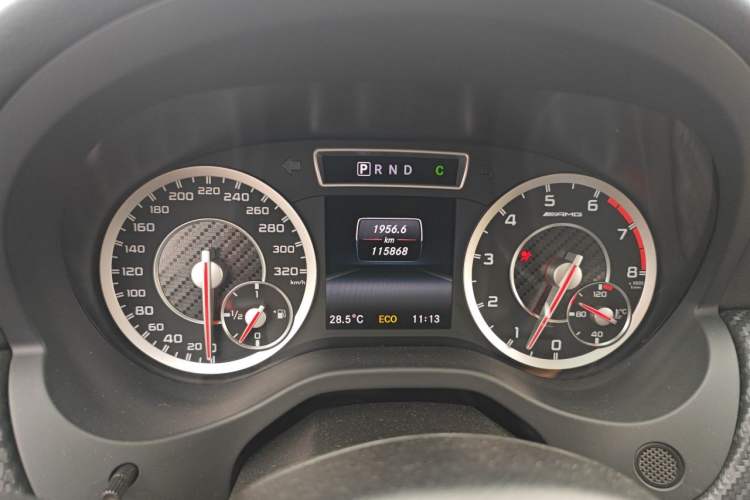 Used Mercedes-Benz A AMG 2014 AMG A 45 4MATIC Odometer Close Up