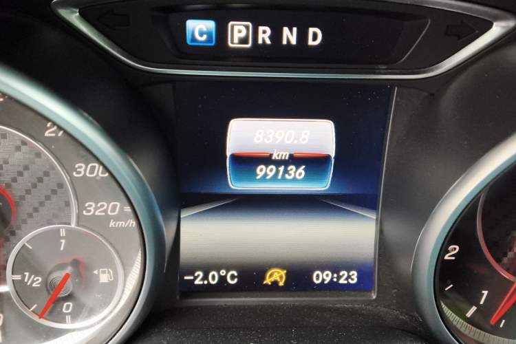 Used Mercedes-Benz A AMG 2016 AMG A 45 4MATIC Odometer Close Up