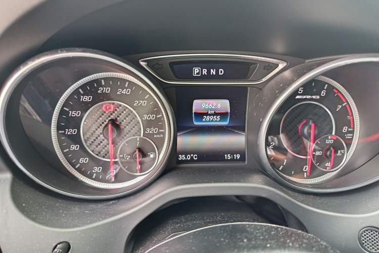 Used Mercedes-Benz A AMG 2016 AMG A 45 4MATIC Odometer Close Up