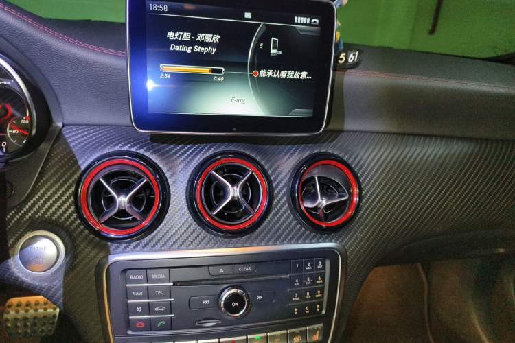 Used Mercedes-Benz A AMG 2016 AMG A 45 4MATIC Audio And AC Panel