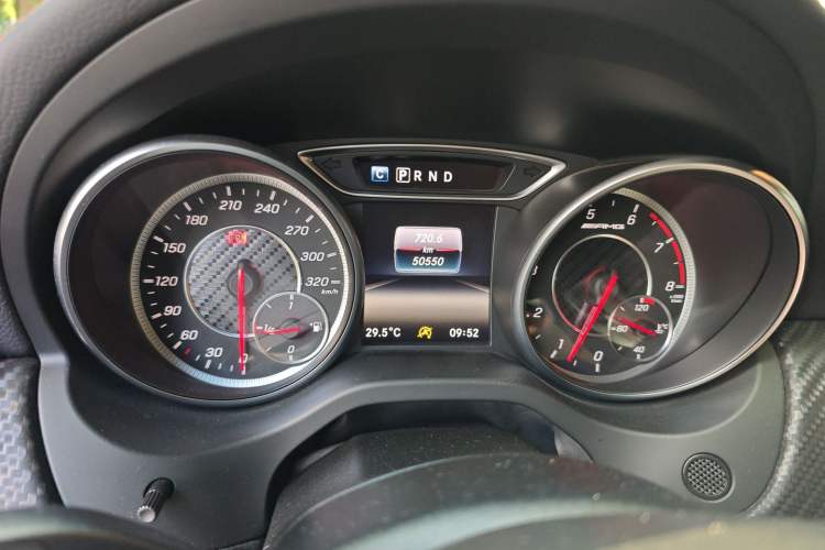 Used Mercedes-Benz A AMG 2016 AMG A 45 4MATIC Odometer Close Up